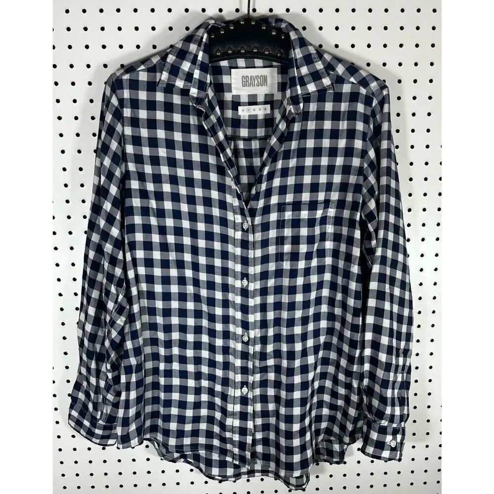 Grayson button down plaid shirt